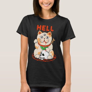 Camiseta Mal Tres Ojos Gato Diablo Oculto Pentagrama Satáni