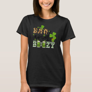 Camiseta Mal y adorable patrón de leopardo de San Patricio
