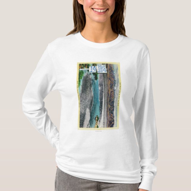 Camiseta Mala agua en el monumento nacional de Death Valley (Anverso)