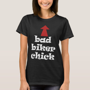 Camiseta Mala chica motera motocicleta para damas