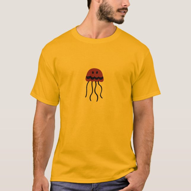 Camiseta mala de los pescados de jalea (Anverso)