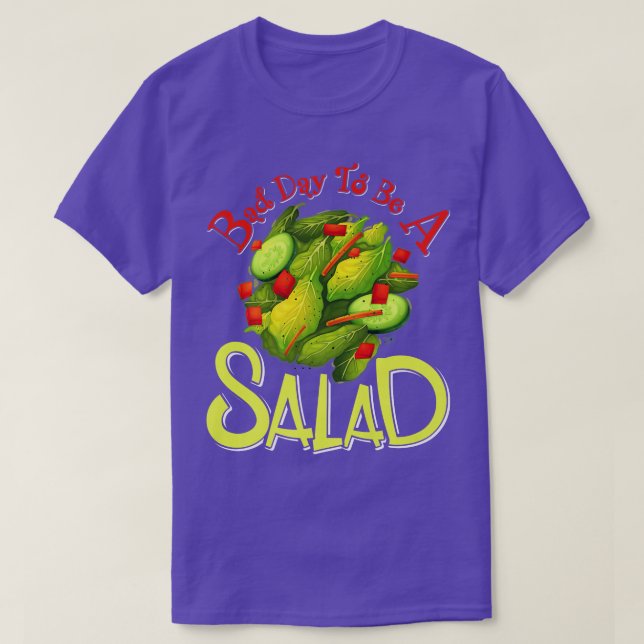 Camiseta Mala época para ser ensalada, ensalada vegetariana (Diseño del anverso)