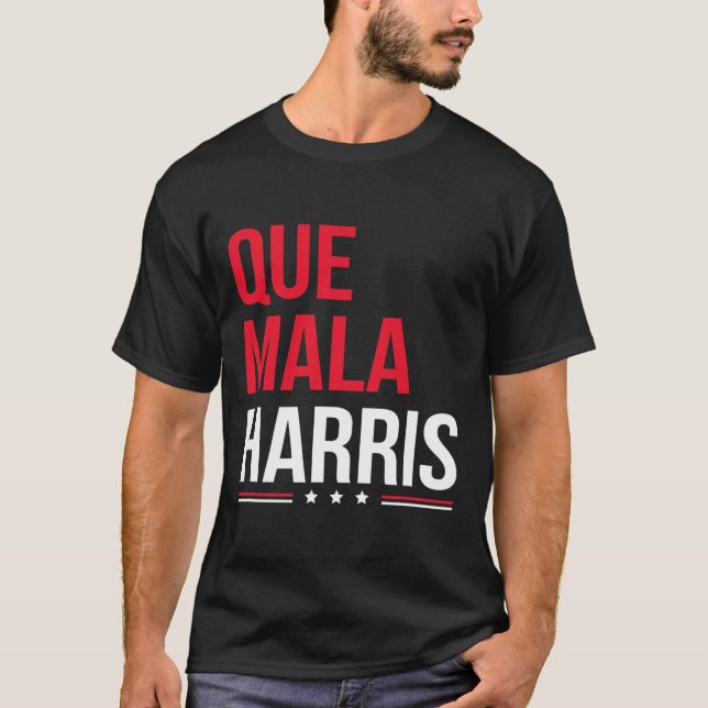 Camiseta Mala Harris Anti Kamala Harris Joe Biden Border Pr (Anverso)