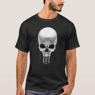 Camiseta Mala idea Burla gótica bombilla de Halloween