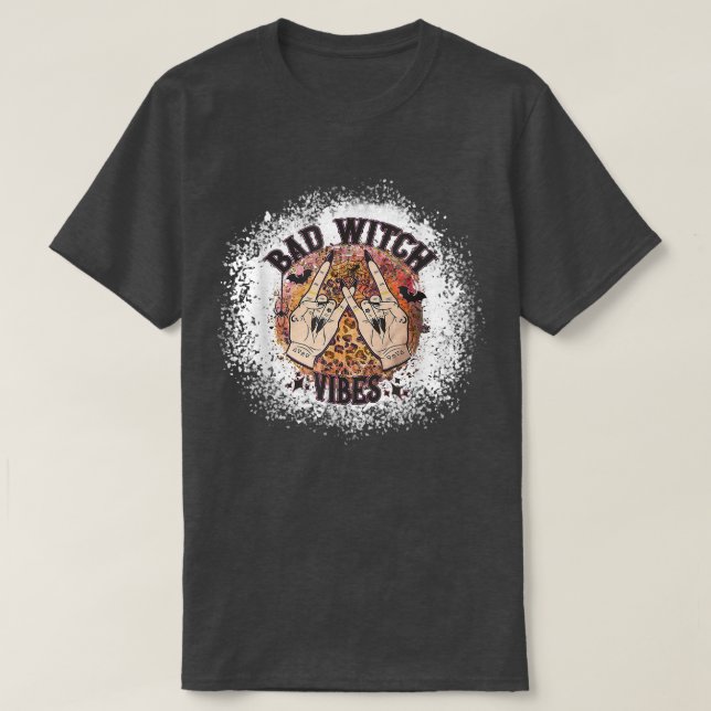 Camiseta Mala leopardo de vibración con hallo divertido Bat (Diseño del anverso)