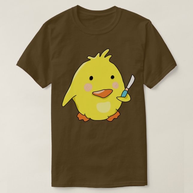 Camiseta Mala Patata Con Meme De Pato De Cuchillo (Diseño del anverso)