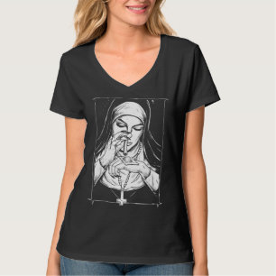 Camiseta mala religión monjas traviesas