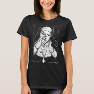 Camiseta mala religión monjas traviesas