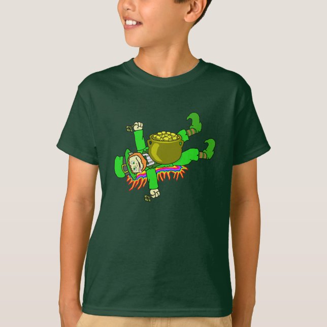 Camiseta Mala suerte Leprechaun Gracioso Día de San Patrón (Anverso)