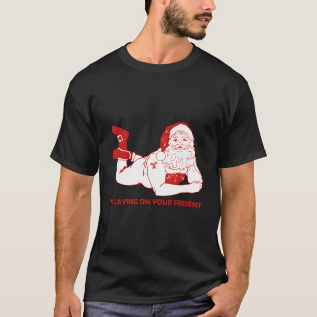 Camiseta Mala traviesa Santa Funny Marido Adulto Chris (Anverso)