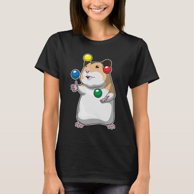 Camiseta Malabarismo de Hamster Juggler (Anverso)