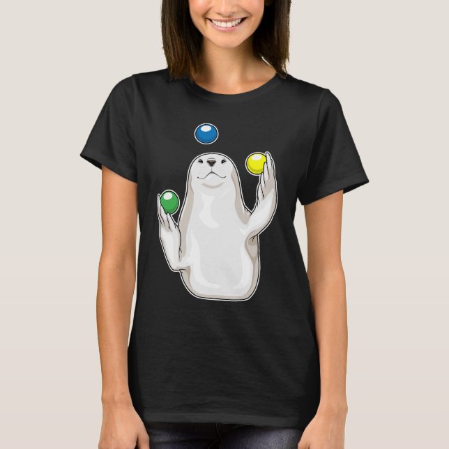 Camiseta Malabarismo del contrabando de focas (Anverso)