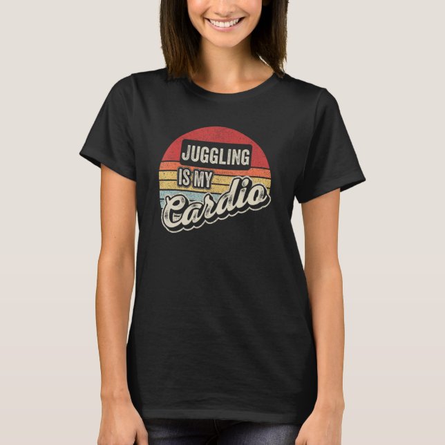 Camiseta Malabarismo es mi retro de carne cardio (Anverso)
