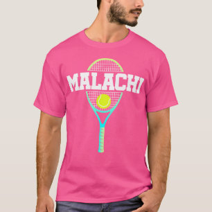 Camiseta Malachi Nombre Jugador De Tenis Bola Y Racket Sp