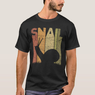 Camiseta Malacología de la Vintage del Caracol Rastretro Ma