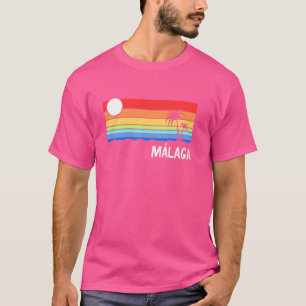 Camiseta Málaga Sunrise Design España Andalucía Vacaciones