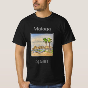 Camiseta Málaga Vista desde Pedregalejo, Málaga, España