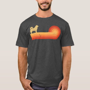 Camiseta Malamute de Alaska Retro Vintage Atardecer 60s 70s