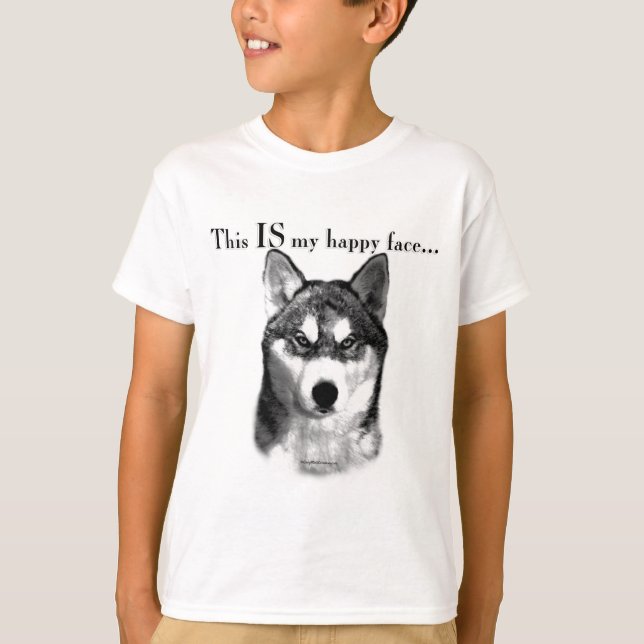 Camiseta Malamute Happy Face (Anverso)