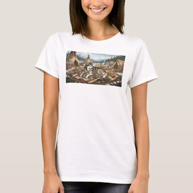 Camiseta Malamute Madre Versión 2   (Anverso)
