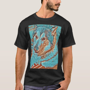 Camiseta Malamute Perro de Nieve Husky Wolf