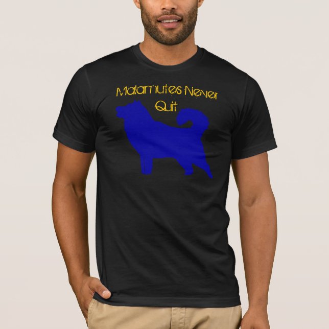 Camiseta Malamutes nunca abandonados (Anverso)