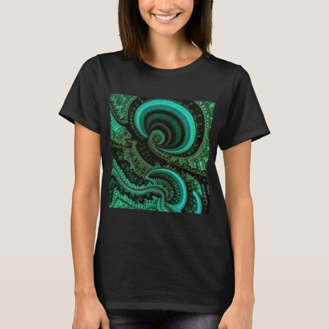 Camiseta Malaquita fractal1 (Anverso)