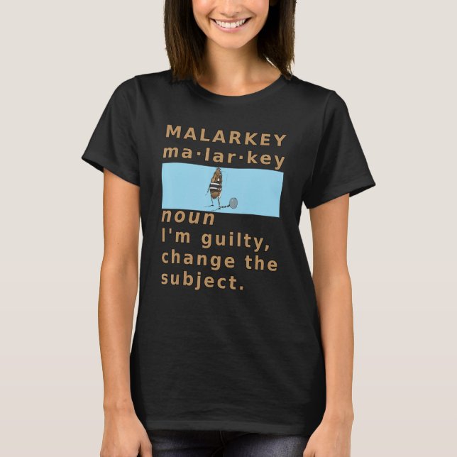 Camiseta Malarkey Definition Guilty Prison Chain Gang  Poli (Anverso)