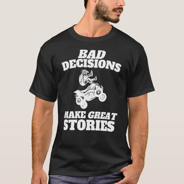 Camiseta Malas decisiones hacen grandes historias en bicicl (Anverso)