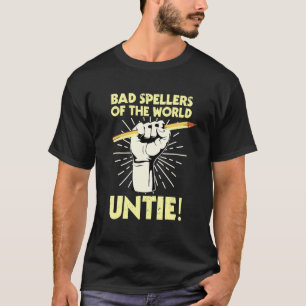 Camiseta Malas Hélices Del Mundo Untie Disléxica Dislexia
