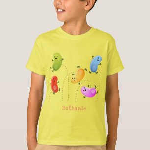 Camiseta Malas judías felices saltando ilustracion personal