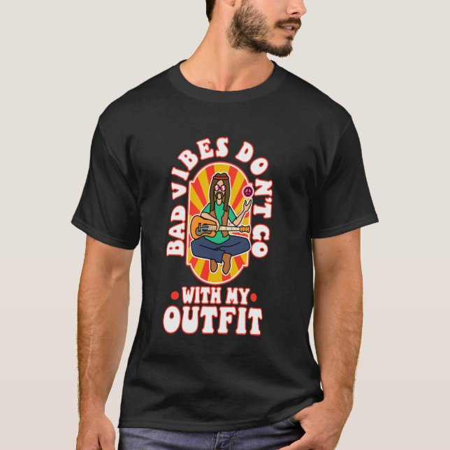 Camiseta Malas vibras no van con mi outfit (Anverso)