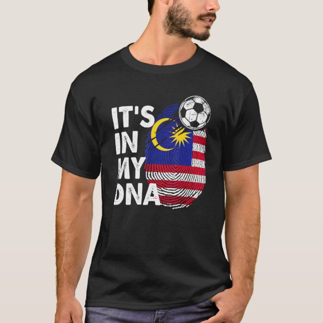 Camiseta Malasia En Mi Adn El Equipo De Bandera Malaya Mala (Anverso)