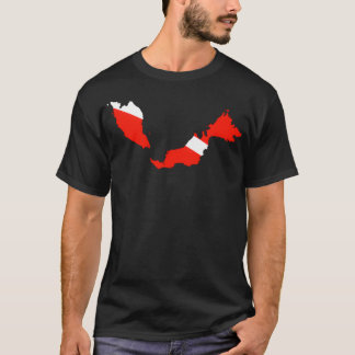 Camiseta Malaysia Scuba Diving Flag