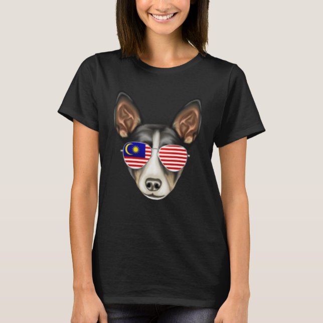 Camiseta Malaysian Flag Rat Terrier Dog Malaysia Pocket (Anverso)