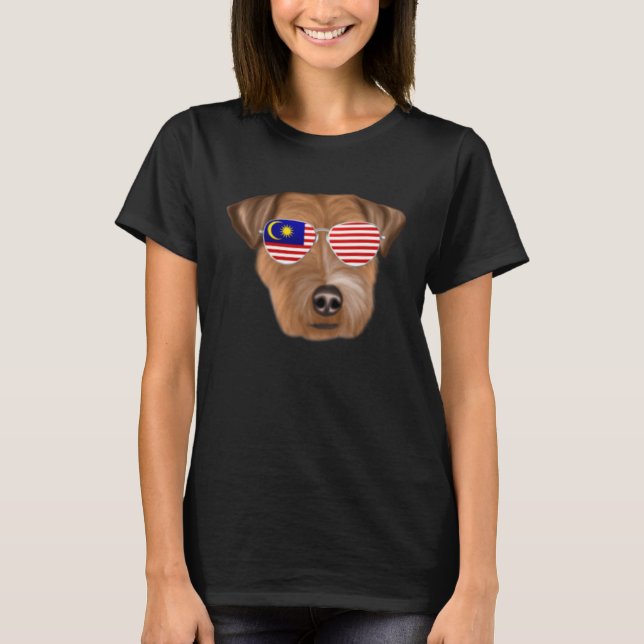 Camiseta Malaysian Flag Russell Terrier Dog Malaysia Pocket (Anverso)