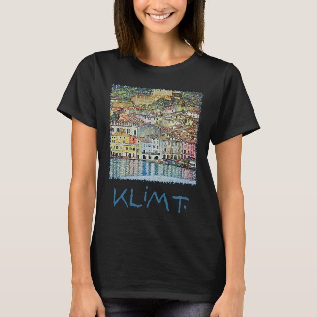 Camiseta Malcesine en el lago Garda por Gustav Klimt (Anverso)