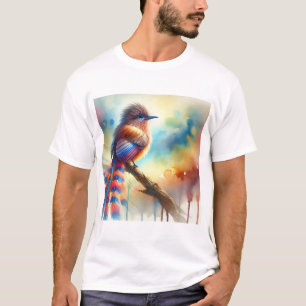 Camiseta Malcoha bird 211024AREF136 - Watercolor