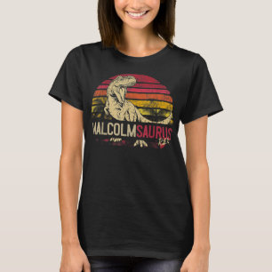 Camiseta Malcolm Saurus Funny Personalizado Dinosaurio T Re