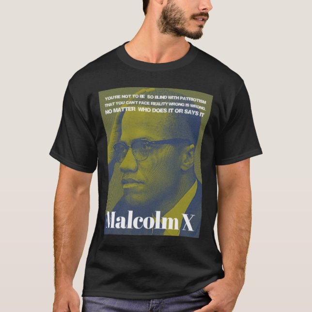 Camiseta Malcolm X - Patriotismo (Anverso)