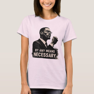 Camiseta Malcolm X Tributo Silhouette - cita Inspiradora