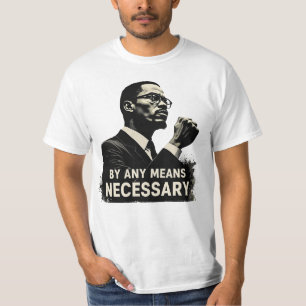 Camiseta Malcolm X Tributo Silhouette - cita Inspiradora