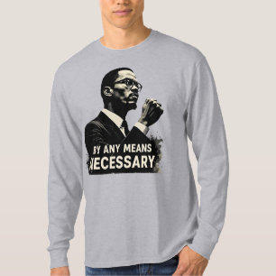 Camiseta Malcolm X Tributo Silhouette - cita Inspiradora