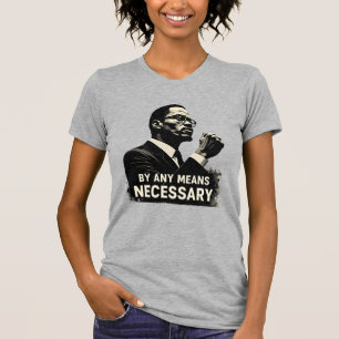 Camiseta Malcolm X Tributo Silhouette - cita Inspiradora