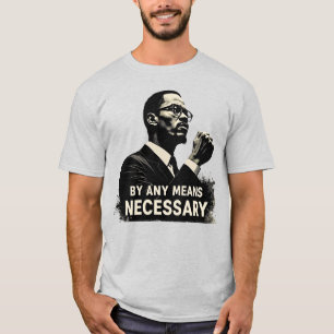 Camiseta Malcolm X Tributo Silhouette - cita Inspiradora