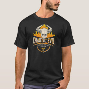 Camiseta Maldad caótica para juegos de Nerdy Roleplay