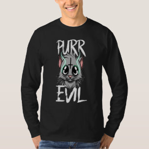 Camiseta Maldad Purr - Gato satánico satánico gato satánico