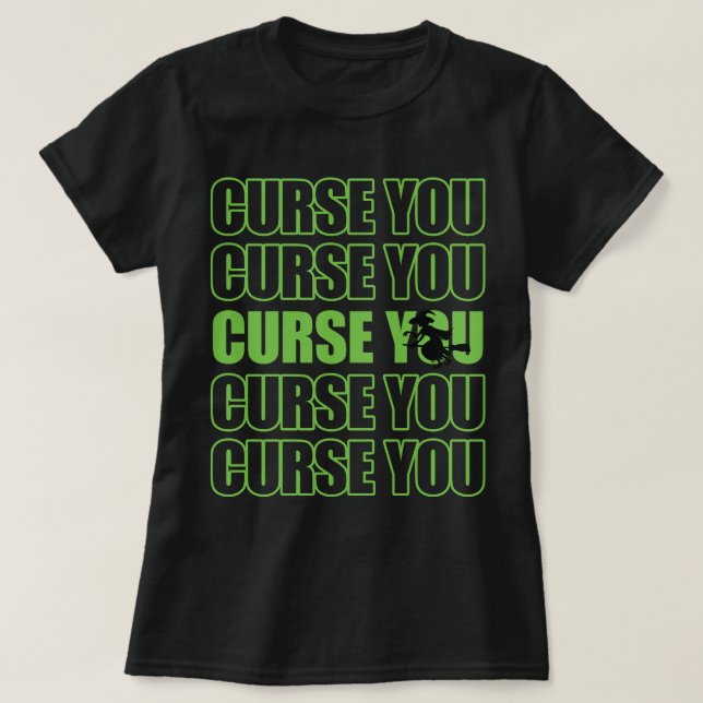 Camiseta Maldición de bruja que maldice (Diseño del anverso)