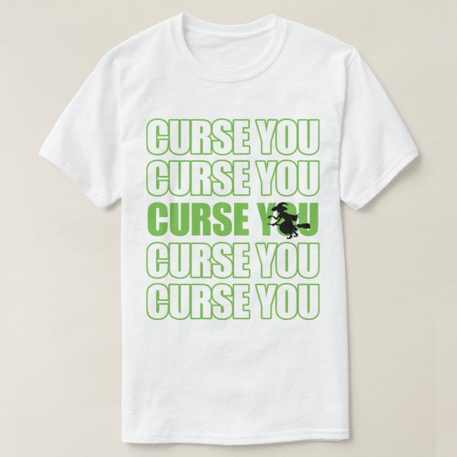 Camiseta Maldición de bruja que maldice (Diseño del anverso)
