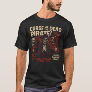 Camiseta Maldición de Halloween, Poster De Cine Pirata Muer